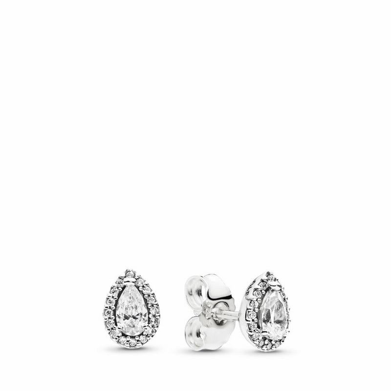 Pandora Australia Radiant Teardrops Stud Earrings - Sterling Silver | VESYWD964